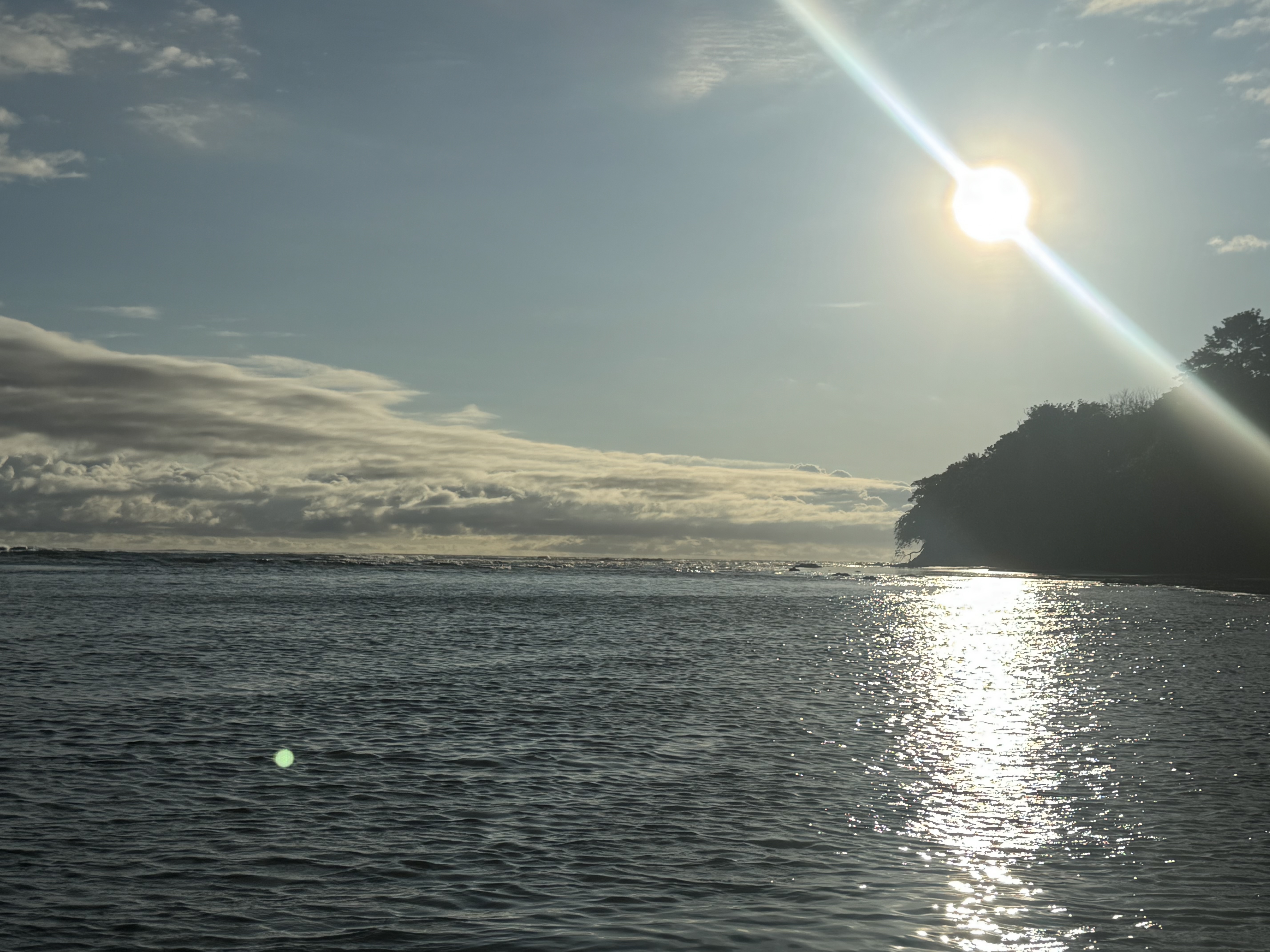Luz de la tarde sobre el Pacífico